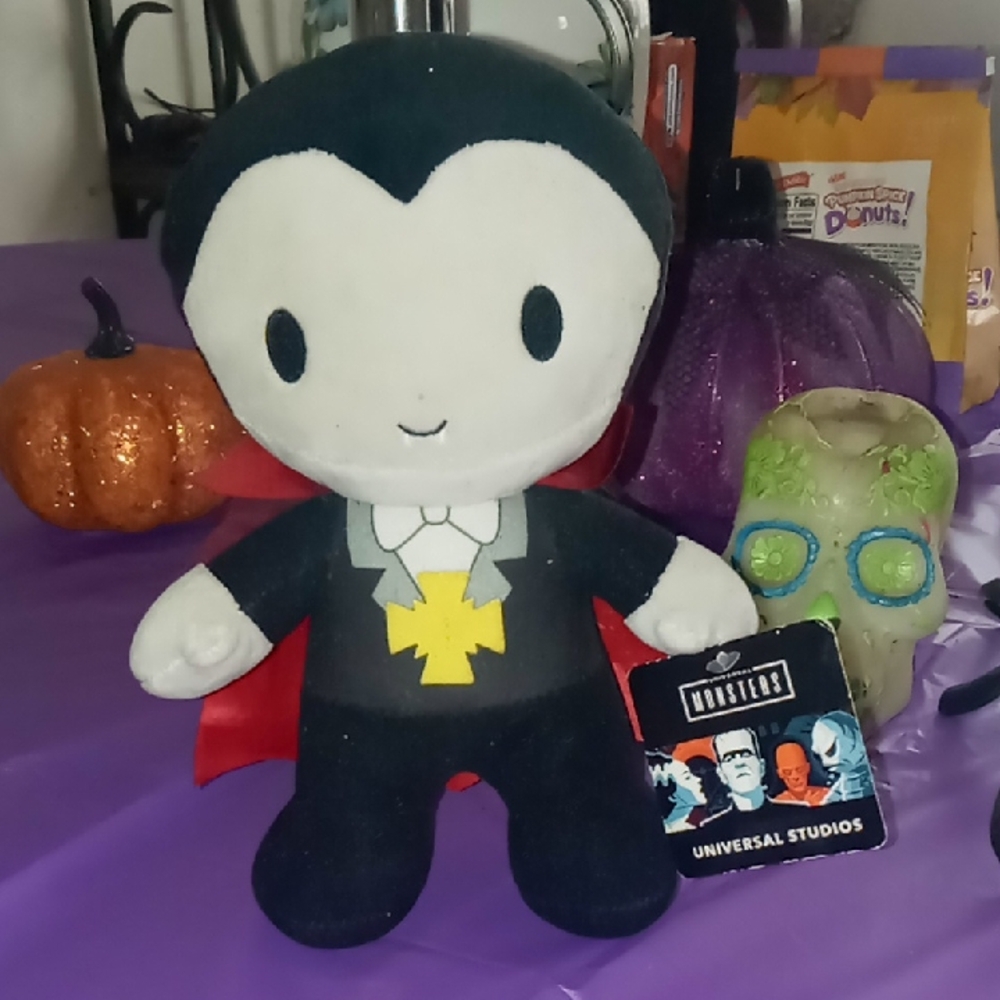 Universal Studios Dracula Plush with Red Cape